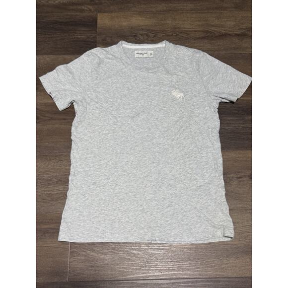 Abercrombie & Fitch Soft A&F Tee Size Medium Gray T-Shirt Moose Logo - Picture 1 of 7